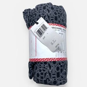 Michael Kors Men's Large Lounge Pants NEW Soft Knit Polyester Black White Logo